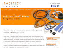 Tablet Screenshot of pacificrubber.com